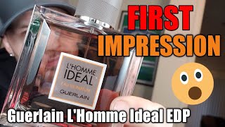 Guerlain Lhomme Ideal EDP  FIRST IMPRESSION [upl. by Vinnie]