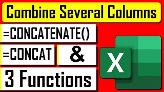 How to Use quotCONCATENATEquot quotCONCATquot And quotampquot Functions in Excel [upl. by Eetsud]