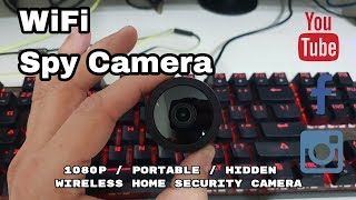 WiFi Spy Camera1080P Portable Hidden Cameras Wireless Home Security Small Camera [upl. by Mogerly]