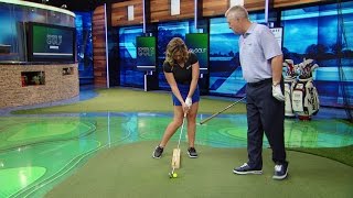 School of Golf How To Stop Hitting Fat Shots  Golf Channel [upl. by Aiciruam856]