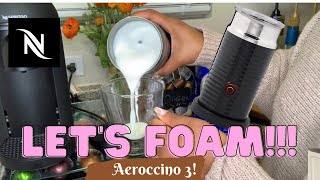 How To Foam Milk With Aeroccino 3 Make Coffee With Foam Tips amp Tricks  Easy Foamed Latte Recipe [upl. by Hock]