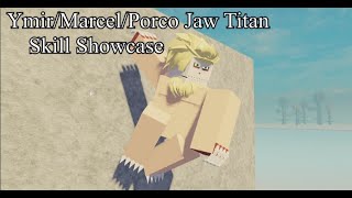 Jaw Titan SKILL SHOWCASE  AoTInsertplayground [upl. by Cimbura]