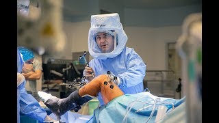 Canadas first robotic knee replacement surgery [upl. by Ainar627]