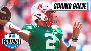 See The 2021 Huskers in Action Team Red vs Team White  2021 Nebraska Spring Football Game [upl. by Bonni]