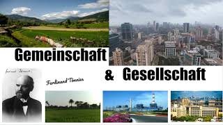 Ferdinand Tonnies Gemeinschaft and Gesellschaft [upl. by Aenil110]