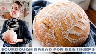 Sourdough Bread for Beginners  NO KNEAD [upl. by Hajin]