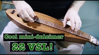 Travel Dulcimer  Custom FolkRoots 22quot VSL  Folkcraft® Instruments [upl. by Gnahc771]