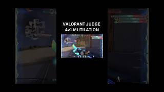 Valorant Neon 4v1 Judge Mutilation [upl. by Strait828]