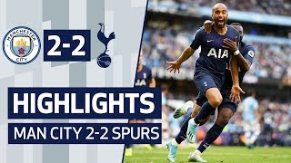 HIGHLIGHTS  MAN CITY 22 SPURS  LUCAS MOURA SCORES 19 SECONDS AFTER COMING ON [upl. by Randolf343]