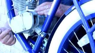 How To Build Motorized Bicycle Part 4  Install amp Align Rear Sprocket and Mount Motor [upl. by Maillliw]