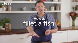 How to Fillet a Fish  Tesco [upl. by Gan]