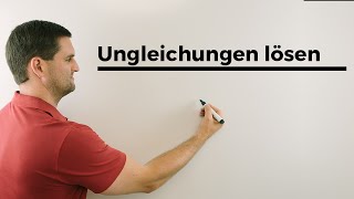 Ungleichung Ungleichungen lösen  Mathe by Daniel Jung [upl. by Navad674]