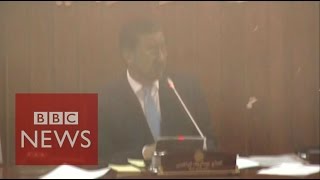 Taliban attack Moment bomb hits Afghan parliament  BBC News [upl. by Akitahs]