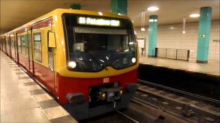 SBahn Berlin  Züge im SBahnhof Anhalter Bahnhof HD [upl. by Nitsirhc]