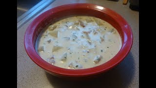 New England Clam Chowder with fresh clams [upl. by Aminta]