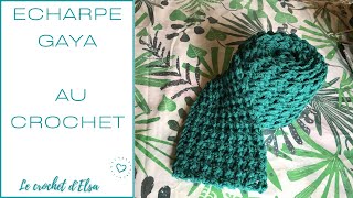 Écharpe facile au crochet  Écharpe Gaya  Crochet women scarf [upl. by Natelson]