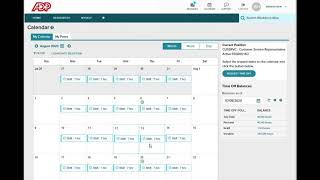 Submitting a Time Off Request on ADP Workforce Now [upl. by Thera992]