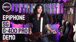 Epiphone SG G400 Pro Demo Review  Big Sound Small price [upl. by Frerichs730]