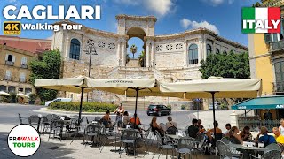 Cagliari Sardinia Walking Tour  4K  with Captions Prowalk Tours [upl. by Zingg]