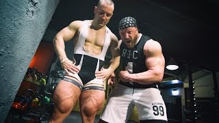 Bodybuilder VS Cyclist TOTAL LEG DAY feat Robert Foerstemann [upl. by Yesdnyl]