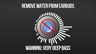 Sound to Remove Water From EarbudsAirPods  ACTUALLY WORKS [upl. by Alam]