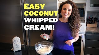 Easy Vegan Coconut Whipped Cream [upl. by Gertrud590]