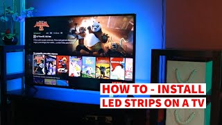 TV LED Strip Installation Guide How to [upl. by Nnav543]