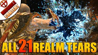 GOD OF WAR All Realm Tear Locations  GOW Realm Tears Dust of Realms [upl. by Frame]