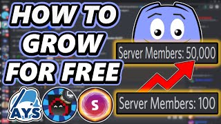 How to Grow Your Discord Server for FREE 2022 [upl. by Nnylacissej343]