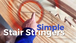 How to Build Stairs  A simple way to mark and cut stringers [upl. by Lemor898]