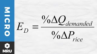 Calculating the Elasticity of Demand [upl. by Nolyk545]