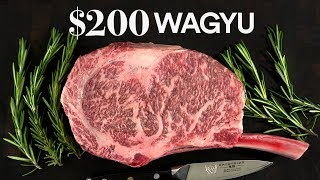 How to grill a 200 GIANT WAGYU steak  Guga Foods [upl. by Nibuz]