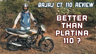 Bajaj CT 110 Hindi Review  Better Than Platina 110 [upl. by Monie]