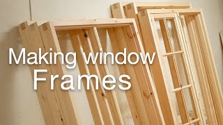 Window case  Making wooden window frames [upl. by Annaed531]