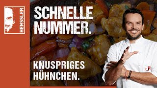 Schnelles knuspriges Hühnchen „süßsauer“Rezept von Steffen Henssler [upl. by Ainatit]