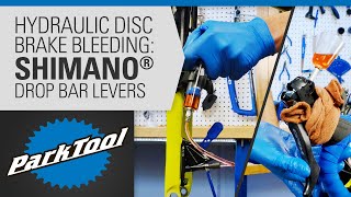 How to Bleed Hydraulic Brakes  Shimano® Drop Bar Levers [upl. by Merritt863]