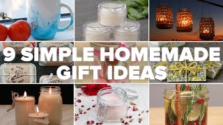 9 Simple Homemade Gift Ideas [upl. by Weinreb]