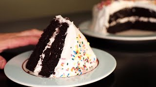 Chocolate Cake with Italian Meringue Marshmallow Frosting [upl. by Acyre]