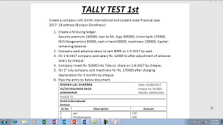 Tally final test 1 [upl. by Aehsrop]