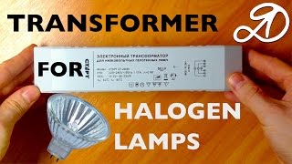 Transformer for halogen lamps Overview and installation [upl. by Liliane]