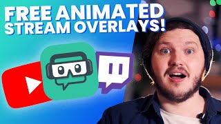 FREE Animated Stream Overlays For SLOBS and OBS  With Download [upl. by Alios]