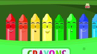 Crayons Ten In The Bed  Crayons Color Song  Learn Colors  Nursery Rhymes Songs [upl. by Iot314]