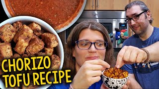 Recipe Brian’s ChorizoSeasoned Tofu Vegan OilFree PlantBased [upl. by Ddal466]