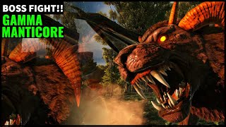 GAMMA MANTICORE BOSS FIGHT  ARK SURVIVAL EVOLVED [upl. by Negaem]