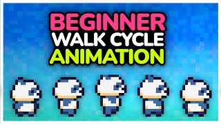 Easy PIXEL ART Walk Cycle for Beginners [upl. by Gottwald471]