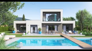 Maison contemporaine AUDACE  Maisons Clair Logis [upl. by Eelik14]