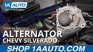 How to Replace Alternator 1419 Chevy Silverado [upl. by Nayrb]