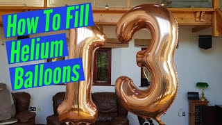 How To Fill Helium Party Balloons [upl. by Lessard257]