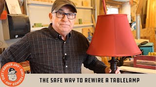 The Safe Way to Rewire A Table Lamp [upl. by Eelsnia]