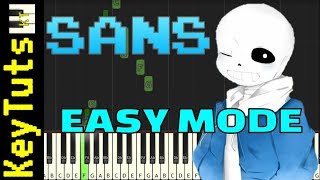 Learn to Play Sans from Undertale  Easy Mode [upl. by Bradman]